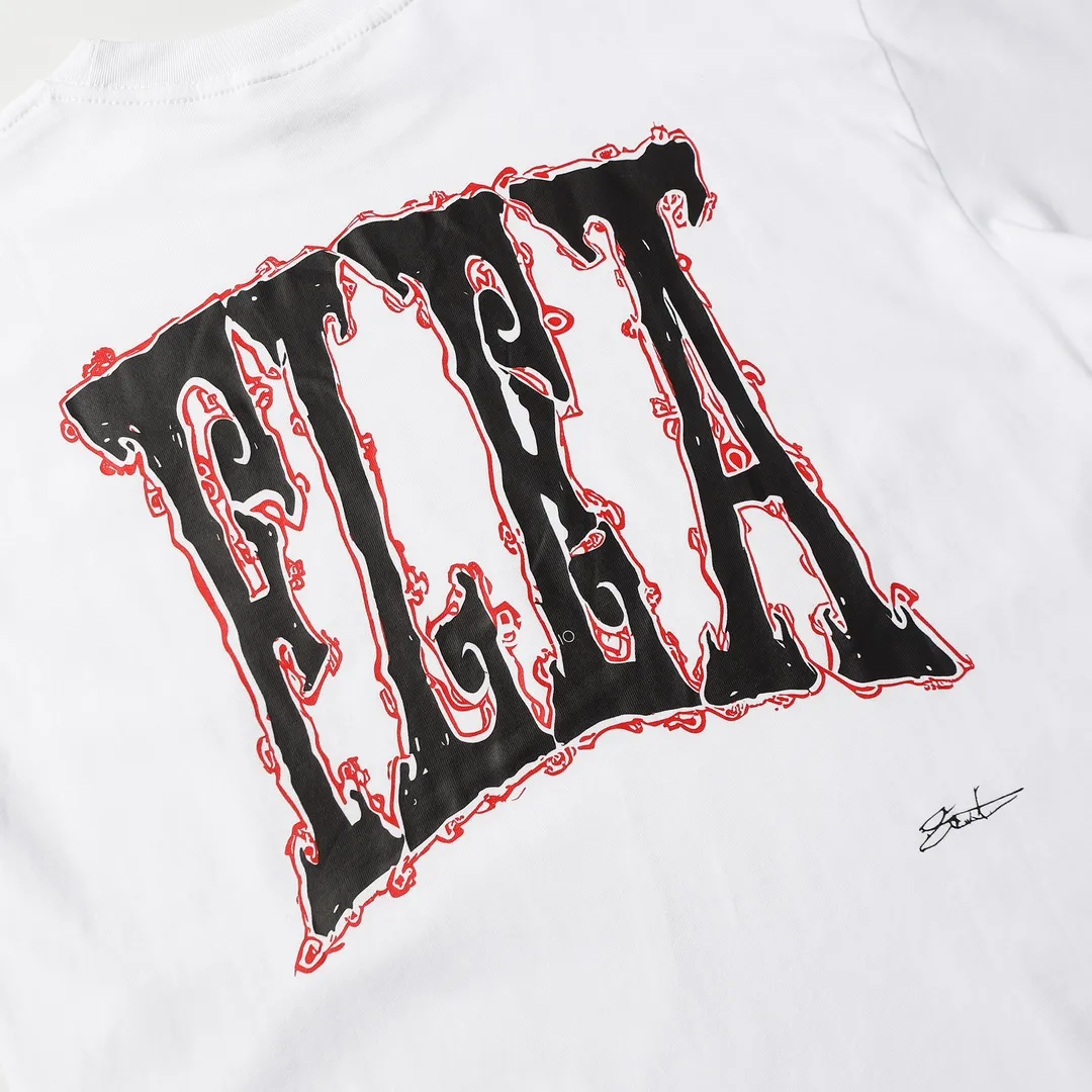 Saint Michael series trendy T craft drawing round neck short sleeves Style number: D3189 P110 Color: White Size: S M L XL